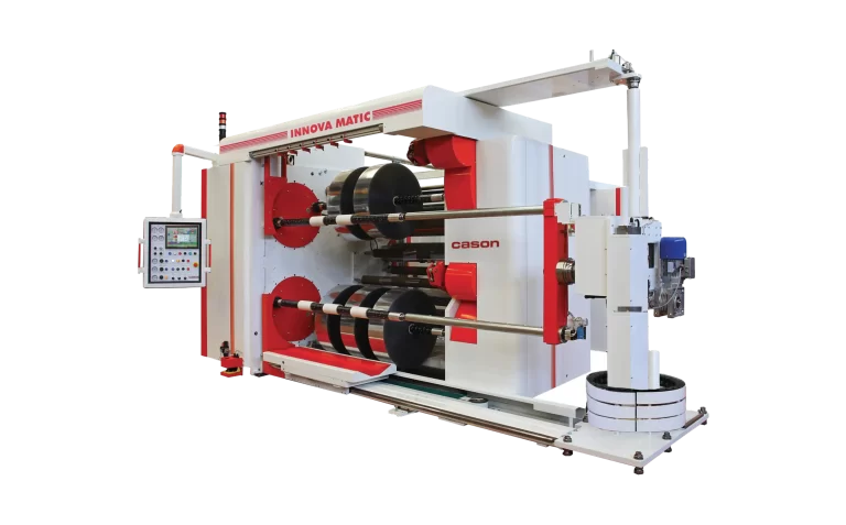 Taglierina ribobinatrice automatica doppia torretta
